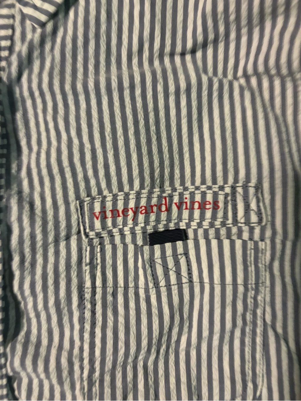 Vineyard Vines Blue and White Striped Short Sleeve Romper Size 8 (medium) - Picture 3 of 3